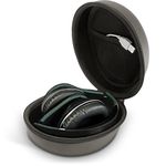 iGadgitz EVA Zipper Carrying Hard Case Cover for Over-Ear Foldable Headphones Headset - Black