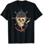 Pirate Seaman Distressed Skull and Anchor T-Shirt