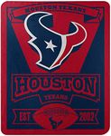 NFL Houston Texans Marque Printed Fleece Throw, Blue, 50 x 60