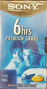 Sony T-120 6hrs(ep) Premium Grade Vhs Tape (single)