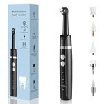 Barlisam Tooth Polisher, Rechargeable Teeth Polisher for Teeth Cleaning, Polishing and Whitening, Electric Dental Polisher Kit with 5 Multifunctional Heads, 5 Speed Modes, and IPX6 Waterproof