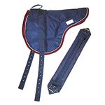 Best Friend Eastern Style Bareback Saddle Pad, Navy/Maroon, Adult,BF015NMW