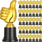 Plastic Gold Trophy Awards 5 Inch High Thumbs up Trophies Funny Trophy Office Rewards for Sports School Classroom Students (36)