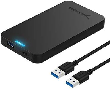 SABRENT 2.5 Inch SATA to USB 3.0 Tool Free External Hard Drive Enclosure [Optimized for SSD, Support UASP SATA III] Black (EC-UASP)