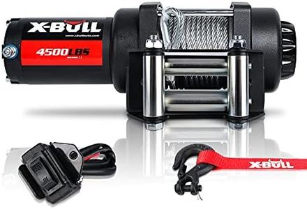 X-Bull 12V Electric Winch 4500LBS Steel Cable Wireless ATV UTV 4x4 4WD