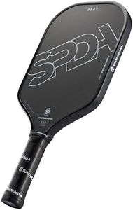 SpartanPanda Pickleball Paddles with Toray T700 Carbon Fiber |Professional 16mm Elongated Lightweight Edge Pickle-Ball Racket for Pro Control Players|Power& Spin & Consistency|USAPA Approved Black