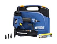 Rapid PRO PBS151 Pneumatic Nailer/Stapler for No. 90 Staples & No. 8 Brads, With Comfort Grip, Quick Reload, Includes Carry Case, 200 Staples, and 200 Brads (5000103)