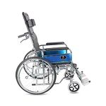 Hero Eco Med - Mediva Commode Wheelchair MHL-1006, Reclining Manual Wheelchair with Attendant brakes