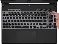 Keyboard Cover for 2023 2022 ASUS TUF Gaming F15 FX507ZM FX507ZC FX507VU / A15 FA507NU / A16 FA617NS / TUF Dash 15 FX517ZM, TUF Gaming F17 FX707 / A17 FA707 FA707RM 17.3 Gaming Laptop -Black