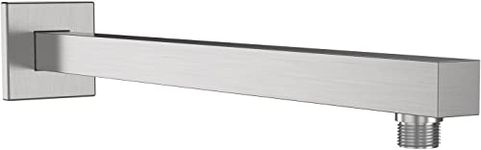 ALTON SHR20625 SS-304 Grade, 12-INCH Square Shower Arm With Wall Flange, Chrome Finish