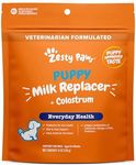 Zesty Paws Puppy Milk Replacer + Colostrum - Milk Replacement Supplement Powder for Puppies & Senior Dogs - Omega 3 DHA, Prebiotics & Probiotics for Dogs - for Skin, Coat, Heart & Gut Health - 12 oz…