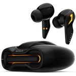 Boult Audio UFO Truly Wireless in Ear Earbuds with 48H Playtime, Built-in App Support, 45ms Low Latency Gaming, 4 Mics ENC, Breathing LEDs, 13mm Bass Drivers Ear Buds TWS, Made in India (Black Gloss)