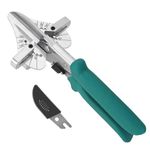 O'Shine Long Handle Miter Shears, Quarter Round Cutting Tool for Molding Wood, 45~135 Multi Angle Shoe Molding Cutters, Trim Cutter Hand Tool for Angular Cutting Moldings Crafting, w/ 1pc Extra Blade