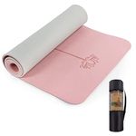 UMINEUX Yoga Mat Extra Thick 1/3'' Non Slip Yoga Mats for Women Eco Friendly TPE Fitness Exercise Mat with Carrying Strap & Storage Bag