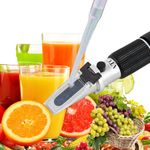 LABART Hand Refractometer Brix Refractometer with Certificate Coolant Lubricants Refractometer sugarcane Syrup honey refractometer 28-62% Refarctometer Gum Refractometer with Certificate