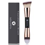 KINGMAS Foundation Makeup Brush, Double-Ended Makeup Brushes Angled/Tapered Top for Blending Liquid Powder, Concealer Cream Cosmetics, Blush brush