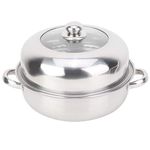 Steel Stockpot With Steamer Baskets