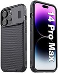 Nillkin for iPhone 14 Pro Max case, CamShield Pro 14 Pro Max Case with Slide Camera Cover, Back Cover Compatible with iPhone 14 Pro Max 5G case 6.7'' (Black)