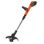 BLACK+DECKER Grass String Trimmer, 18V, Cordless, 28cm Cutting Width with Automatic Single line Feed, 18V Battery is not Included, STC1820PC-XJ