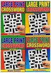 W.F. Graham Set of 4 Large Print Crossword Books 75 Puzzles Each Travel Puzzle Pad