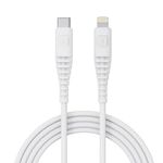 Dubstep Blaze Stellar 33W Type-C To Type-L Data Fast Charging Compatible & Data Sync Cable with Overheat Protection | 70k Insertion Tested (White)