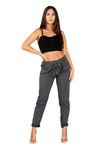 Candid Styles Ladies Stretch Magic Italian Trousers Womens Crushed Casual Leggings Look Joggers Pants (Charcoal, 16-22)