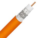 400ft DIRECT BURIAL UNDERGROUND FLOOD RG-6 COAXIAL CABLE TRI-SHIELD 18AWG GEL COATED BRAID PROTECTION UL ETL DIRECTV DIGITAL HD SATELLITE TELECOMMUNICATION AUDIO/VIDEO BULK COAXIAL CABLE