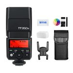 Godox TT350S Flash for Sony, Mini TTL Flash Speedlite, 2.4G 1/8000s HSS, Compatible for Sony Cameras A7II A7III A7IV A7RIII A7R5 A7R A7C A7S A6600 A6500 A6400 A6000