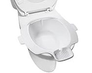 PEPE - Sitz Bath for Toilet, Bidet Bowl for Toilet Seat, Portable Bidet for Toilet, Sitz Bath Hemorrhoids, Toilet Bidet Basin, Over Toilet Bidet Bowl, White Sitz Bath Postpartum