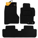 FSW - Tailored Mats - Fits HONDA Civic 2001-2005 3 DOOR - Black Carpet - Anti Slip Mat - Non Slip Car Floor Mat, Fitted With Clips & Granulated Backing - 3 Pc Floor Mat Only