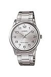 Casio #MTP-V001D-7B Men's Standard Stainless Steel Easy Reader Silver Dial Watch