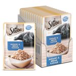 Sheba Rich Premium Adult (1+ Years) Wet Cat Food, Maguro & Bream Flavour, 35 g Pouch (Pack of 12), High-moisture wet food for healthy hydration