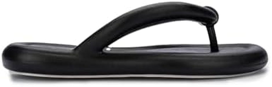 Melissa Flip Flop Free Flip Flop for Women, Black/Beige, 8
