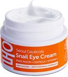 Korean Skin Care Snail Eye Cream - 97.5% Snail Mucin Korean Beauty Skincare Anti Aging Under Eye Cream With Cica Centella Asiatica - Extremely Effective Anti Wrinkle Eye Treatment Cream 0.5oz