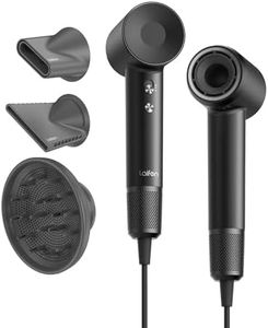 Laifen Swift Special Hair Dryer with Smooth Nozzle for Curly Hair, Blow Dryer with 110, 000 RPM High-Speed Drying Brushless Motor, 200M Ionic Hair Dryer for Travel & Home with Low Noise, Thermo Control