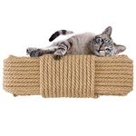 Aoneky Replacement Cat Scratching Post Sisal Rope - Hemp Rope for Cat Tree Tower (1/4'' 33 Ft)