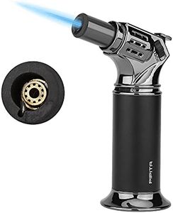 PIPITA Blow Torch, Kitchen Cooking Torch Lighter, Adjustable Flame Refillable Butane gas Lighter, Perfect for Baking, DIY Crafts Cooking BBQ Brulee and more(Butane Not Included)