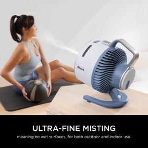 Shark FlexBreeze Cordless Fan with Misting – Portable, 5-Speed, Glacier