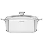 Tramontina 3-Ply Stainless Steel Square Casserole 28.8 x 28.8cm (7.3l)