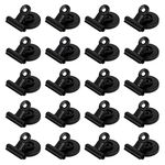 20Pcs Magnetic Clip Fridge Magnet Clips Heavy Duty Clip Neodymium Magnet, Refrigerator Magnet Clip Magnetic Metal Clips for Refrigerator, Whiteboard, Kitchens, Wall, Office(Black)