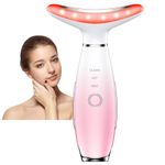Neck Face Massager, Portable Facial Massager, Face Multifunctional Tool (pink)