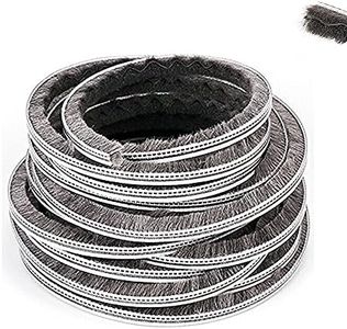 AcbbMNS 10M Pile Weatherstrip Brush Weather Stripping Seal Strip for Sliding Doors Window Winter Sealer, Draught Excluder (5 x 6mm)