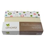 OsoCozy 6 Pack Prefolds Unbleached Cloth Diapers Size 1