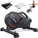 YOSUDA Under Desk Bike Pedal Exerciser, Mini Bike with Portable Foot Cycle Arm & Leg Peddler Machine with 2 Resistance Bands & Non-Slip Mat