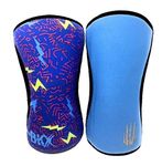 Bear KompleX Compression Knee Sleeves, Fitness & Support for Workouts & Running. Sold in Pairs-Crossfit Training, Weightlifting, Wrestling, Squats & Gym Use. 5mm&7mm Thick, Multicolor Options