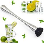 Premium Muddler, 8" Long Stainless Steel Cocktail Muddlers, Muddler for Making Delicious Cocktails, Drinks