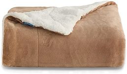 Bedsure Sherpa Throw Blanket, Taupe