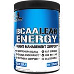 Evlution Nutrition BCAA Lean Energy - Essential BCAA Amino Acids Plus Vitamin C, Fat Burning & Natural Energy, Performance, Lean Muscle, Pre Workout, 30 Servings (Blue Raz)