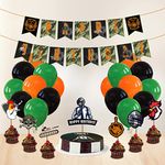 Festiko®Video Game Happy Birthday Decorations (28 pcs) - PUBG Happy Birthday Party Supplies Picks for Kids Gaming Themed Birthday Party Supplies Combo(Banner,Cake Topper,Cup Cake Toppers & Balloons)