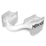 New Age Performance 6DS Low Profile Mouthpiece for High-Intensity Interval Training (HIIT) and Cross Fitness, Increase Strength & Endurance, Faster Recovery, Thin Weightlifting Mouthguard, White